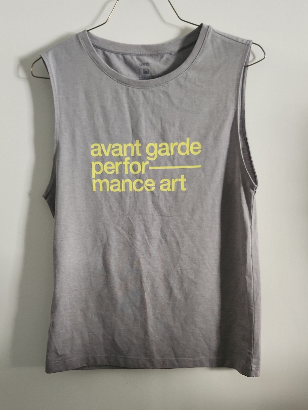 Uniqlo SPRZ NY MOMA - Avant Garde Performance Art Gray Graphic Tank
